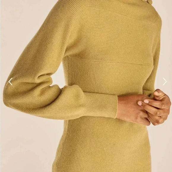 Rebecca Taylor Mint Wool Blend Mock Neck
Ribbed Balloon Sleeve Button Sweater XS - Picture 13 of 13